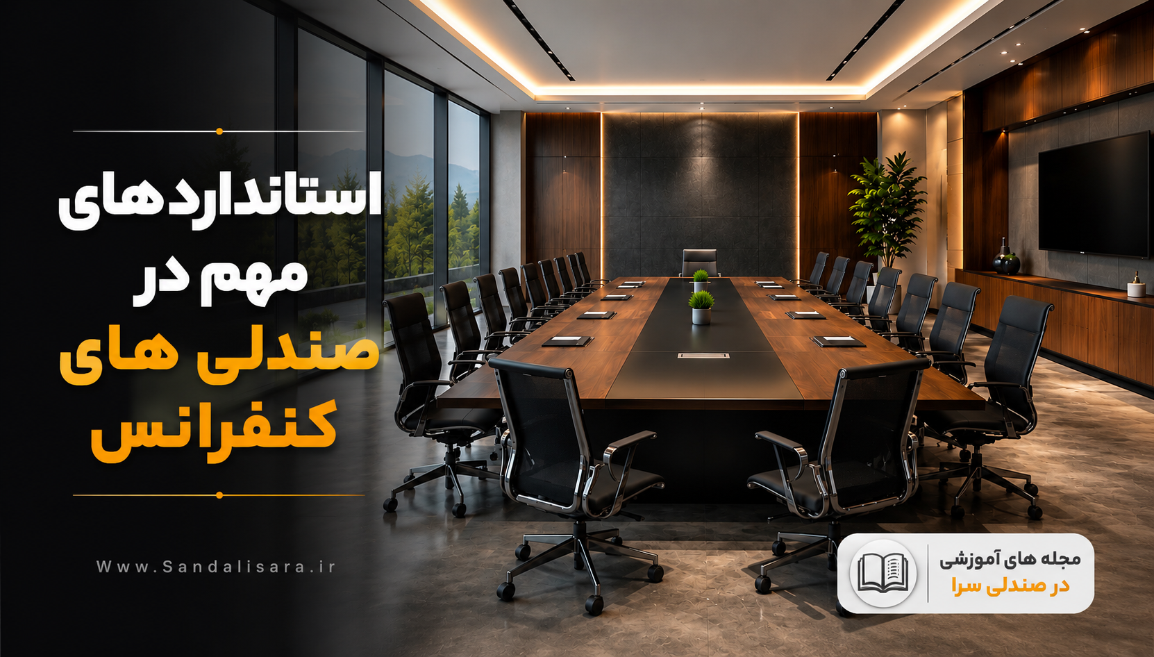 استانداردهای مهم در صندلی‌های سالن کنفرانس
