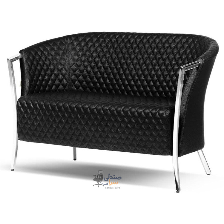 مبل دونفره پایه کروم کد 2020N2C - شیرازه