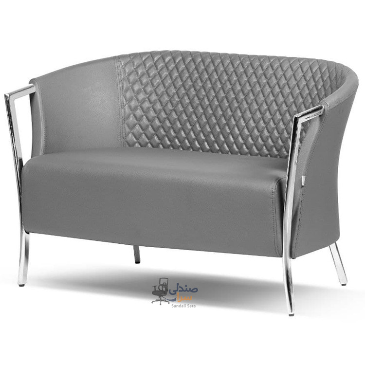 مبل دونفره پایه کروم کد 2020N2C - شیرازه