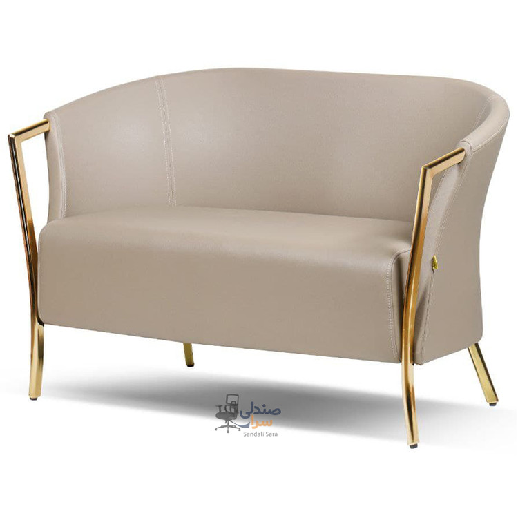 مبل دونفره پایه طلایی کد 2020N2F - شیرازه