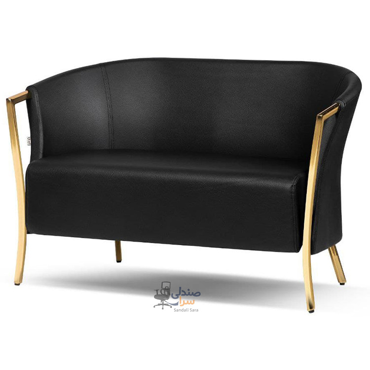 مبل دونفره پایه طلایی کد 2020N2F - شیرازه