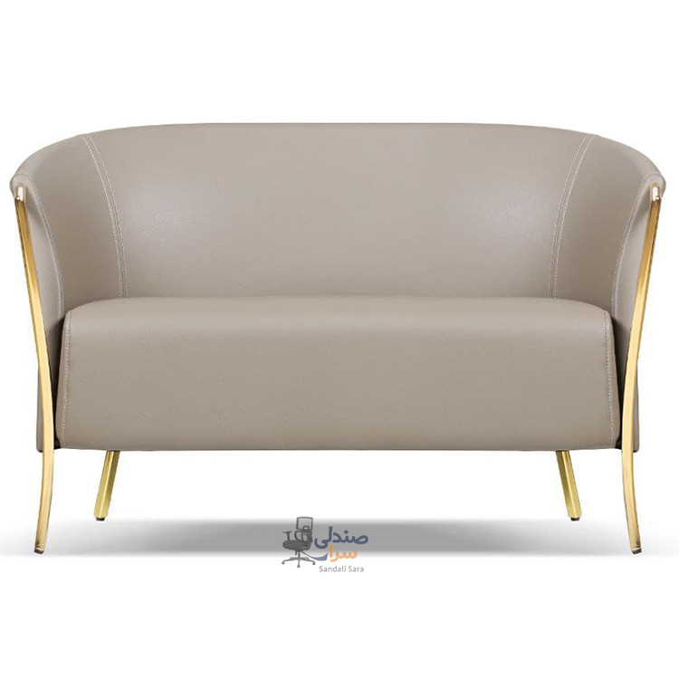 مبل دونفره پایه طلایی کد 2020N2F - شیرازه