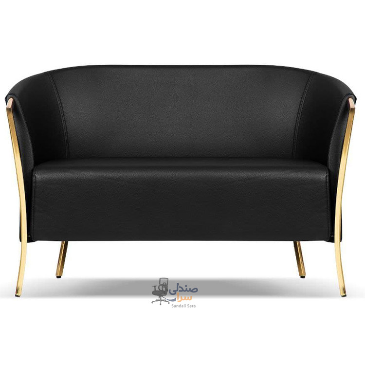 مبل دونفره پایه طلایی کد 2020N2F - شیرازه