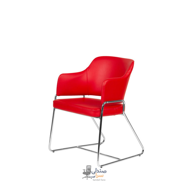 صندلی انتظار تک نفره مدل S100 پایه کروم