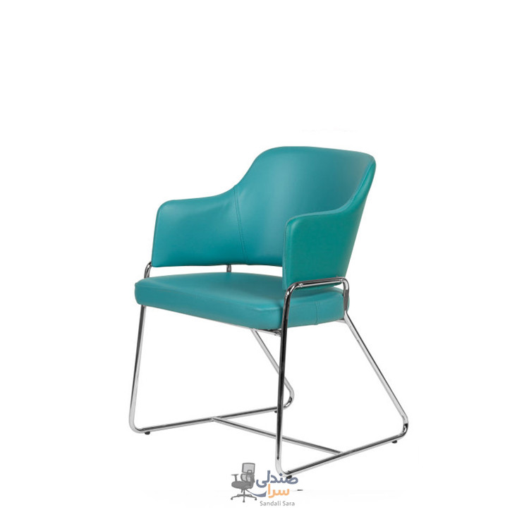 صندلی انتظار تک نفره مدل S100 پایه کروم
