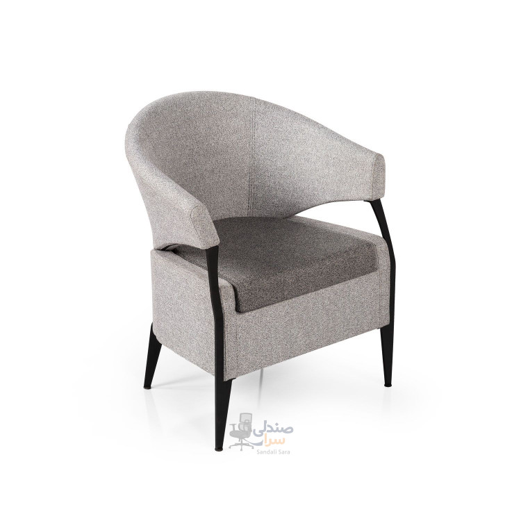 مبل تک نفره مدل الکا - پایه مشکی