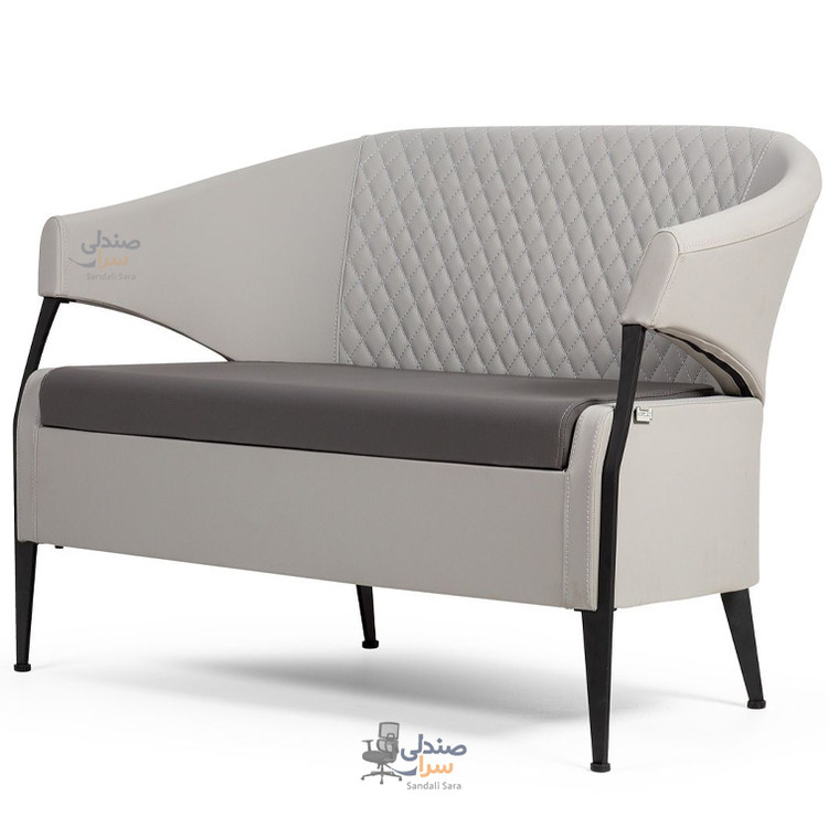 مبل دو نفره مدل الکا - پایه مشکی