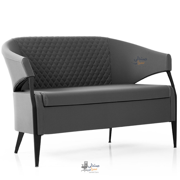 مبل دو نفره مدل الکا - پایه مشکی