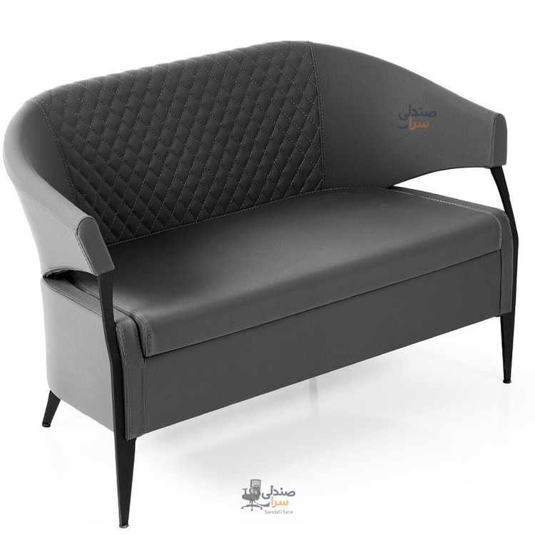 مبل دو نفره مدل الکا - پایه مشکی