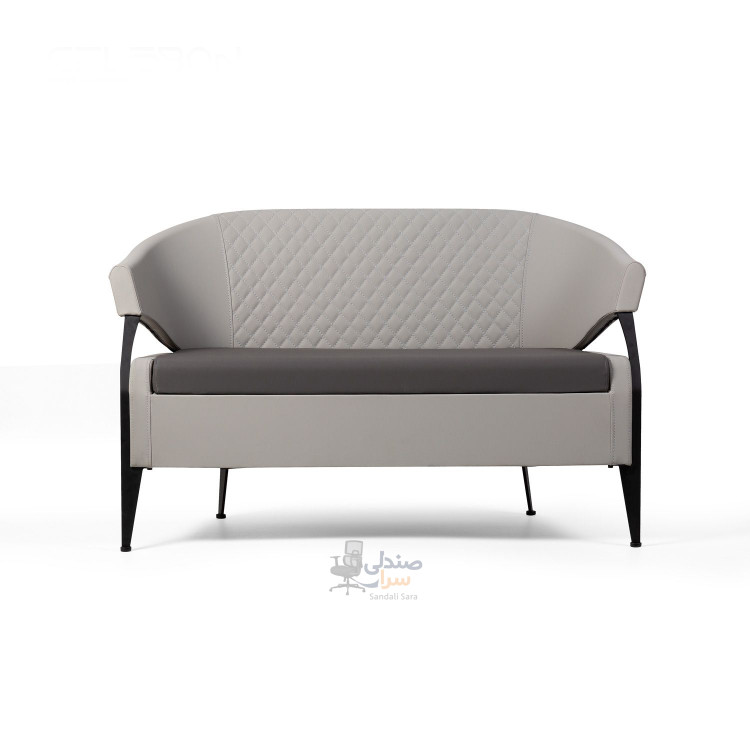 مبل دو نفره مدل الکا - پایه مشکی