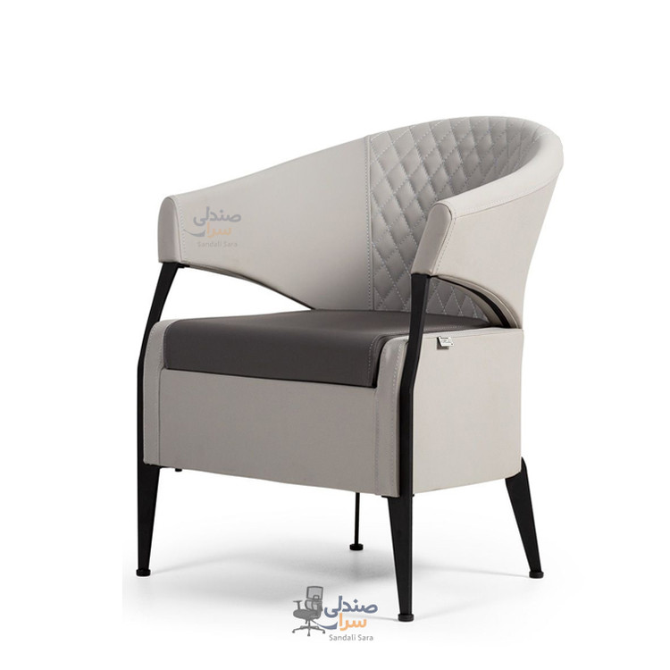 مبل تک نفره مدل الکا - پایه مشکی