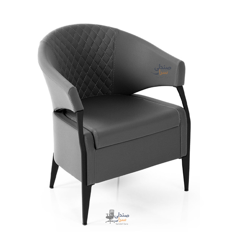 مبل تک نفره مدل الکا - پایه مشکی