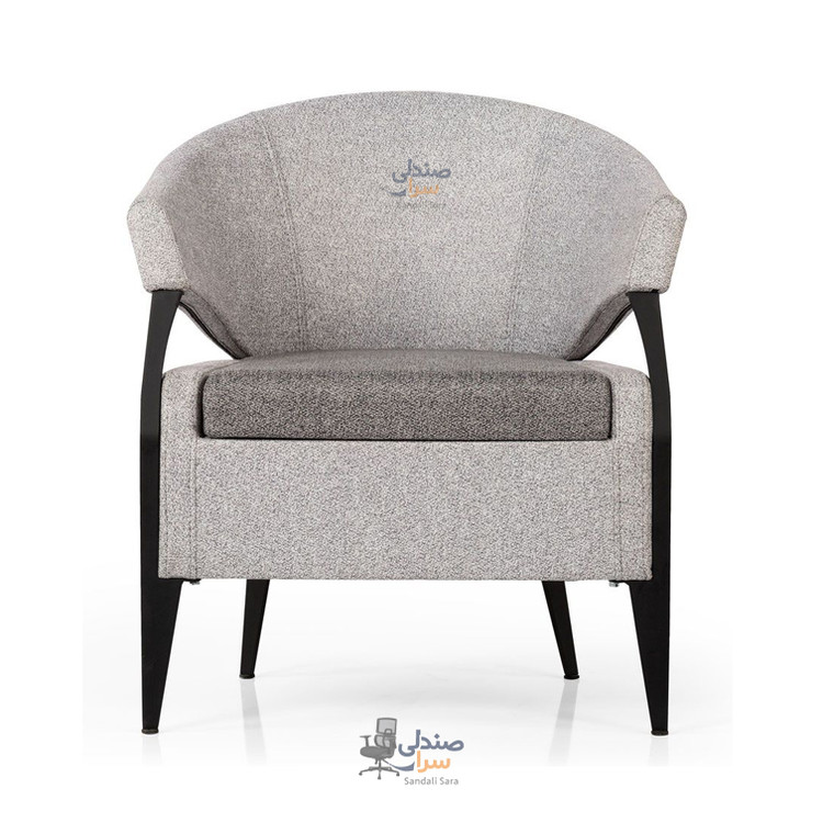 مبل تک نفره مدل الکا - پایه مشکی