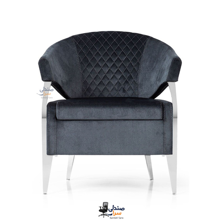 مبل تک نفره مدل الکا - پایه کروم